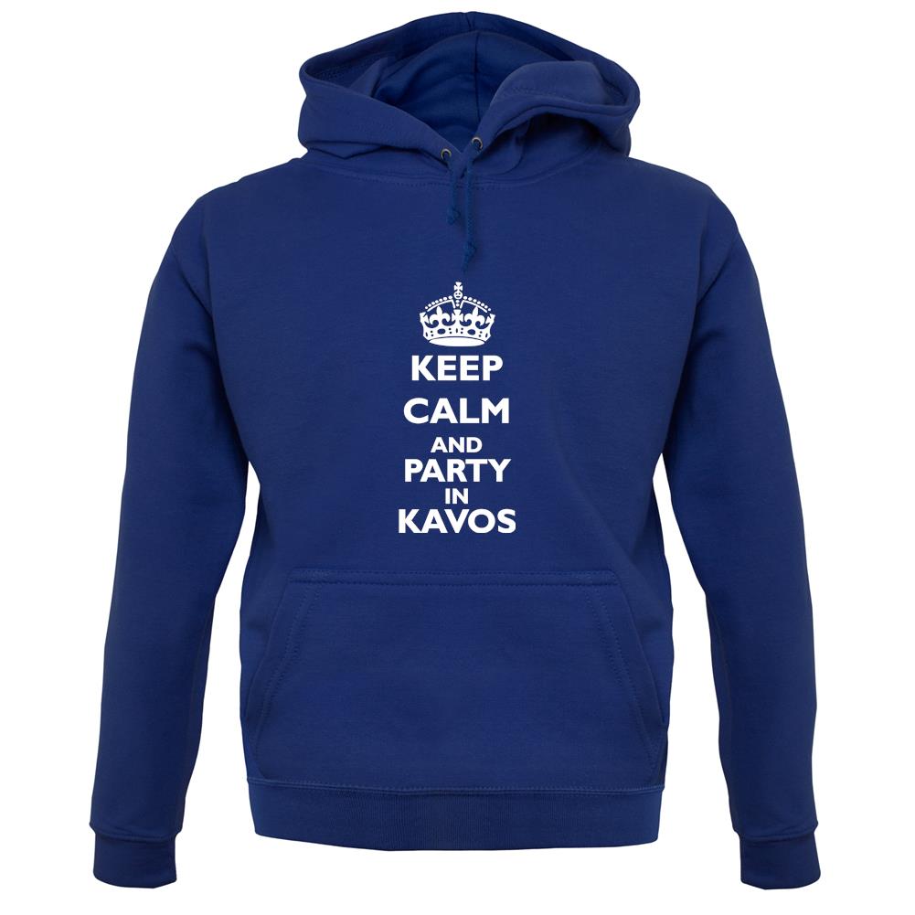 Keep calm and Party in Kavos unisex hoodie