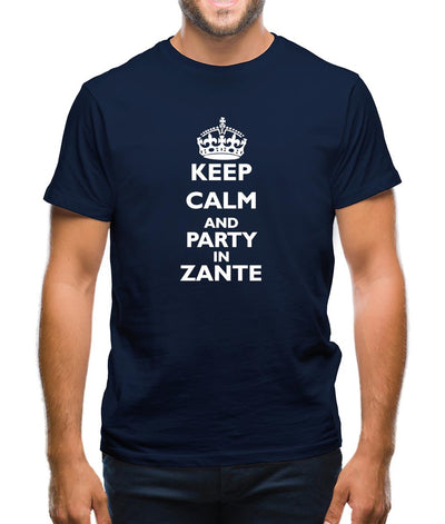 Keep calm and Party in Zante Mens T-Shirt