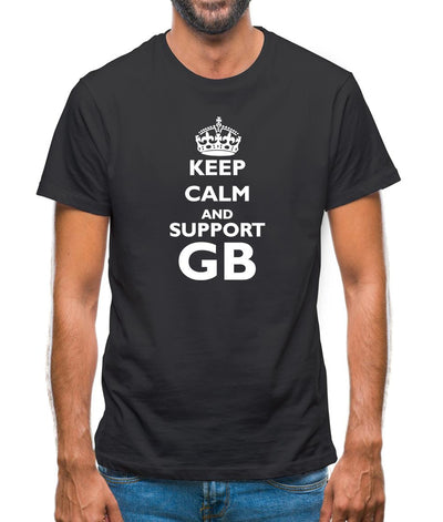 Keep calm and Support GB Mens T-Shirt