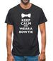 Keep Calm And Wear A Bow Tie Mens T-Shirt