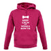 Keep Calm And Wear A Bow Tie unisex hoodie