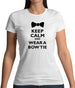 Keep Calm And Wear A Bow Tie Womens T-Shirt