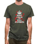 Keep Calm And Kill Zombies Mens T-Shirt