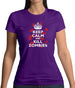 Keep Calm And Kill Zombies Womens T-Shirt