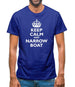 Keep Calm And Narrow Boat Mens T-Shirt