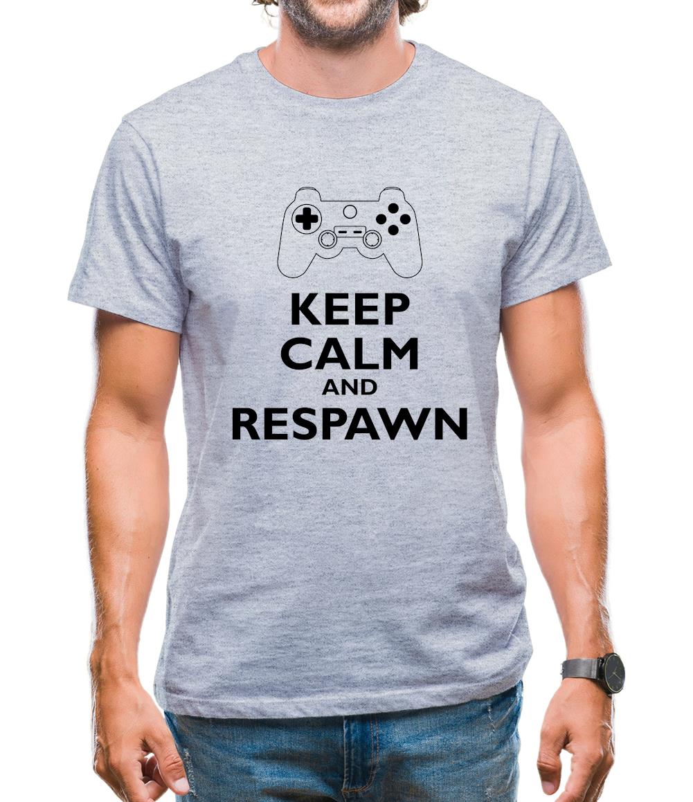 Keep Calm And Respawn Mens T-Shirt