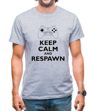 Keep Calm And Respawn Mens T-Shirt