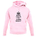 Keep Calm and Turn Right unisex hoodie