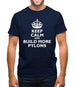 Keep Calm and Build More Pylons Mens T-Shirt