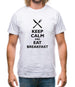 Keep Calm And Eat Breakfast Mens T-Shirt