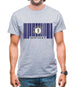 Kentucky Barcode Style Flag Mens T-Shirt