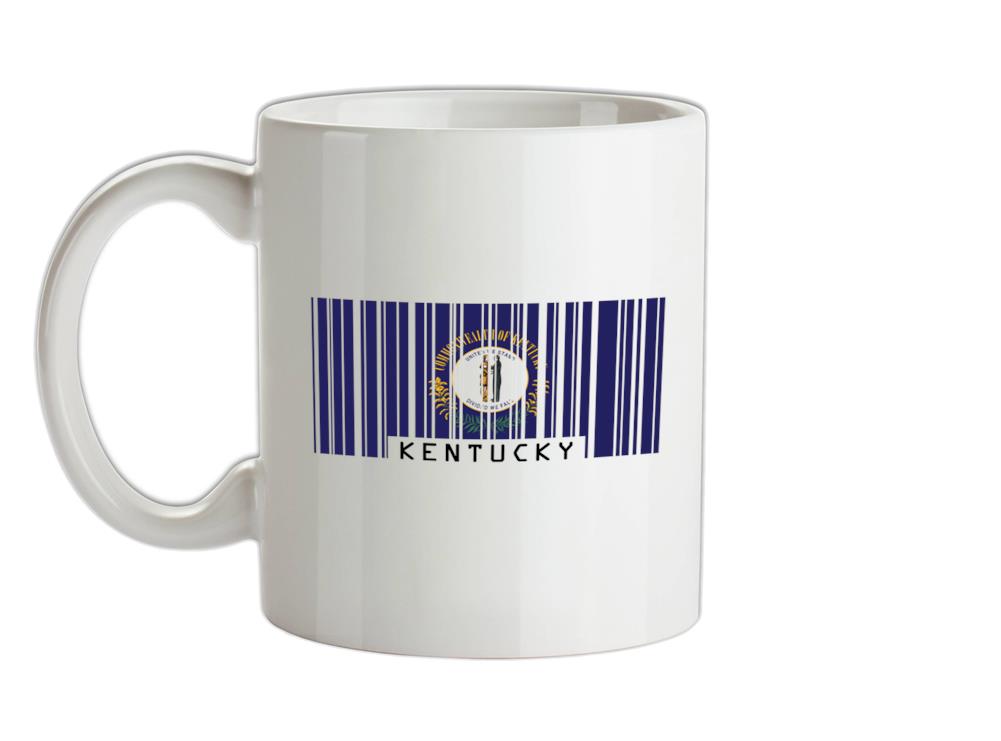 Kentucky Barcode Style Flag Ceramic Mug
