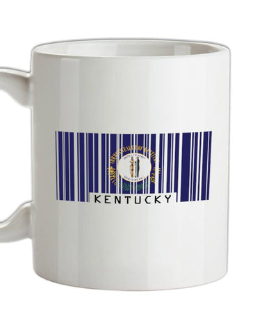 Kentucky Barcode Style Flag Ceramic Mug