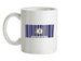 Kentucky Barcode Style Flag Ceramic Mug