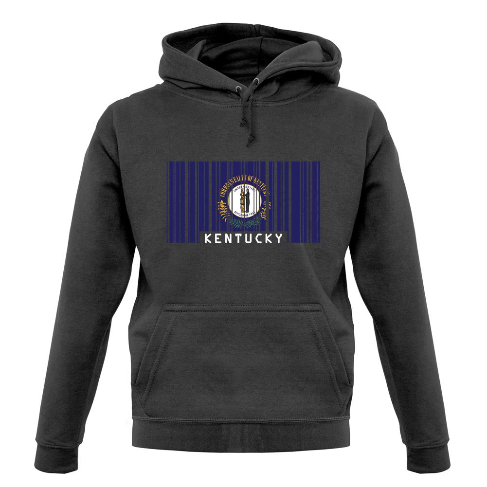 Kentucky Barcode Style Flag unisex hoodie
