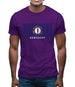 Kentucky Barcode Style Flag Mens T-Shirt