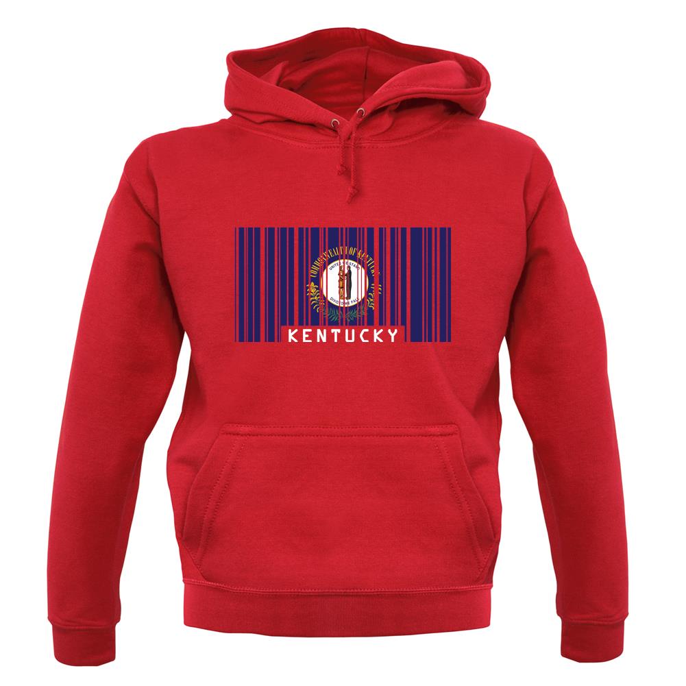 Kentucky Barcode Style Flag unisex hoodie