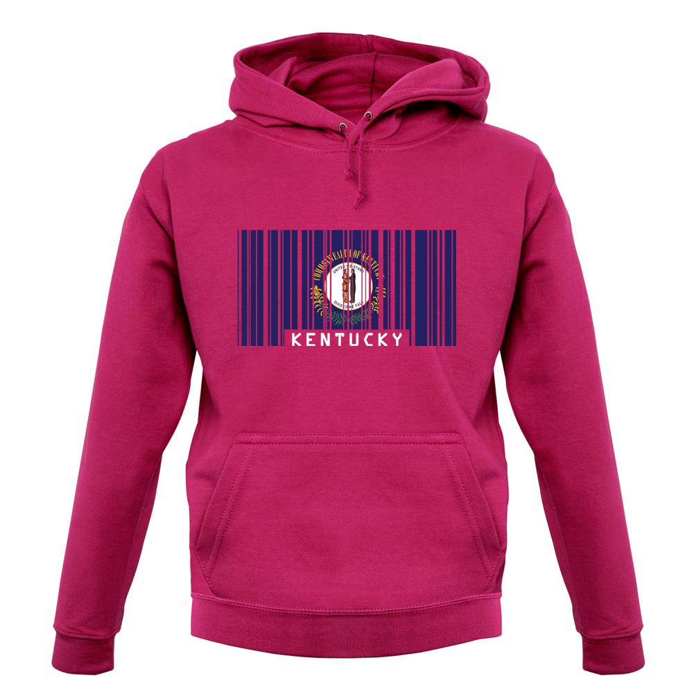 Kentucky Barcode Style Flag unisex hoodie