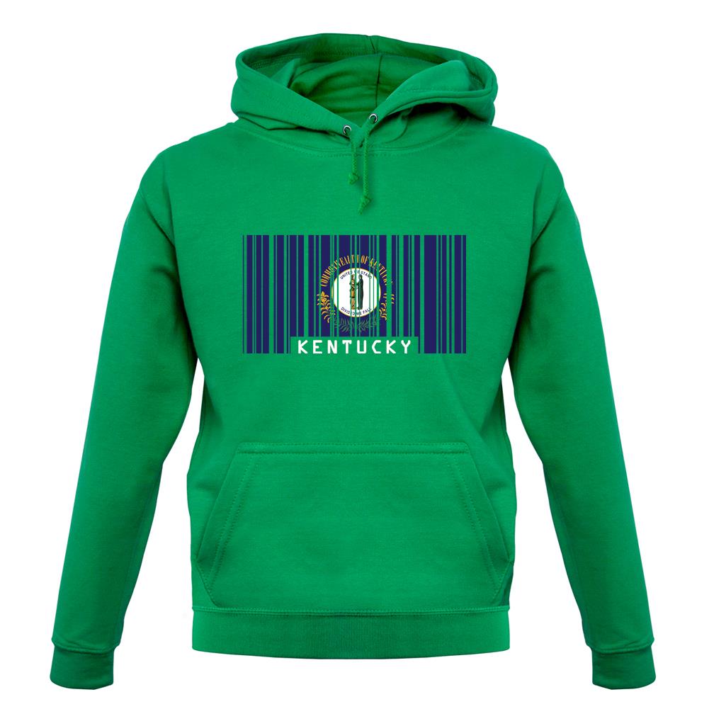 Kentucky Barcode Style Flag unisex hoodie