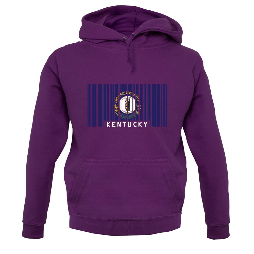Kentucky Barcode Style Flag unisex hoodie
