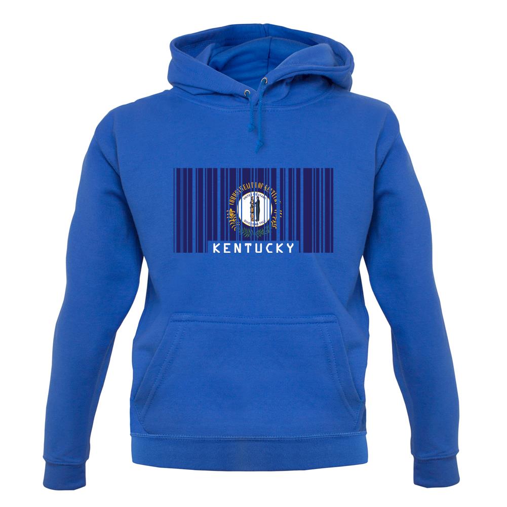 Kentucky Barcode Style Flag unisex hoodie