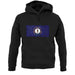 Kentucky Grunge Style Flag unisex hoodie