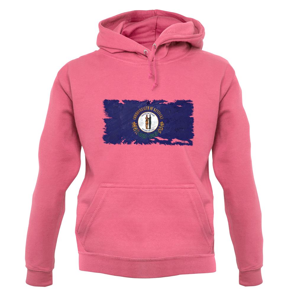 Kentucky Grunge Style Flag unisex hoodie