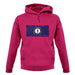 Kentucky Grunge Style Flag unisex hoodie