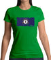 Kentucky Grunge Style Flag Womens T-Shirt