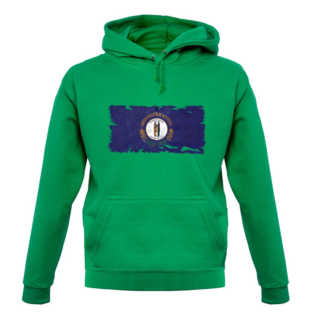 Kentucky Grunge Style Flag unisex hoodie