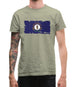 Kentucky Grunge Style Flag Mens T-Shirt