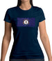 Kentucky Grunge Style Flag Womens T-Shirt