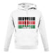 Kenya Barcode Style Flag unisex hoodie