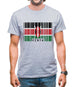 Kenya Barcode Style Flag Mens T-Shirt