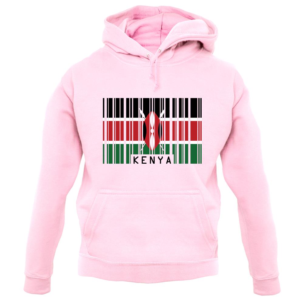 Kenya Barcode Style Flag unisex hoodie