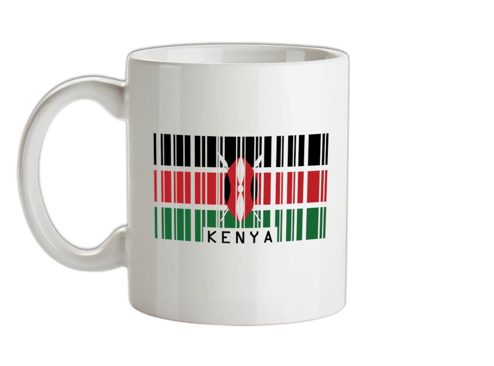 Kenya Barcode Style Flag Ceramic Mug