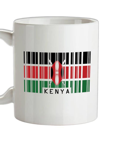 Kenya Barcode Style Flag Ceramic Mug