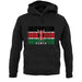 Kenya Barcode Style Flag unisex hoodie