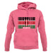 Kenya Barcode Style Flag unisex hoodie