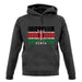 Kenya Barcode Style Flag unisex hoodie