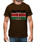 Kenya Barcode Style Flag Mens T-Shirt