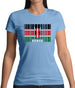 Kenya Barcode Style Flag Womens T-Shirt