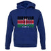 Kenya Barcode Style Flag unisex hoodie
