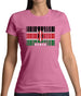 Kenya Barcode Style Flag Womens T-Shirt