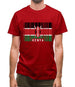 Kenya Barcode Style Flag Mens T-Shirt