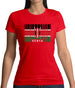 Kenya Barcode Style Flag Womens T-Shirt