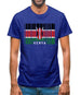 Kenya Barcode Style Flag Mens T-Shirt