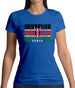 Kenya Barcode Style Flag Womens T-Shirt