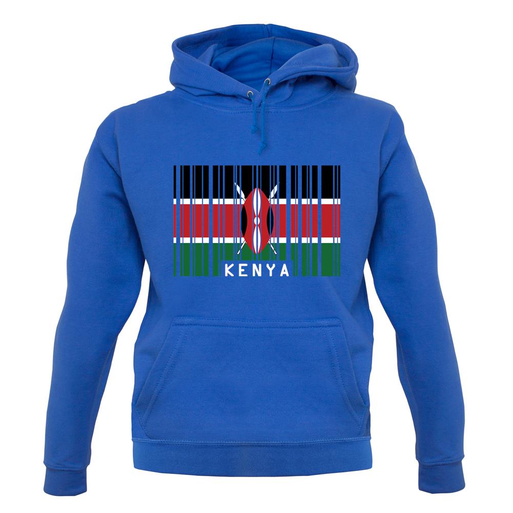 Kenya Barcode Style Flag unisex hoodie