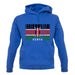 Kenya Barcode Style Flag unisex hoodie